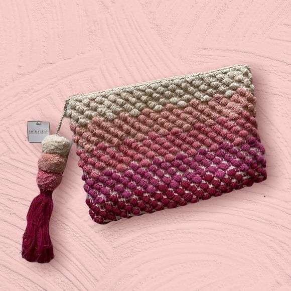 𝅺PINK Ombre Woven Pouch - Picture 1 of 4